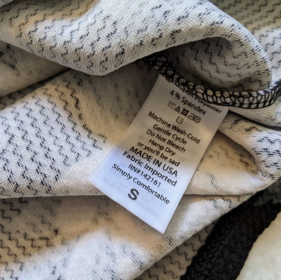 LuLaRoe Cassie Floral Black & White Skirt SMALL - Picture 7 of 9